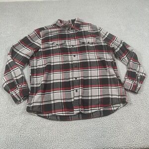 American Eagle Outfitters Shirt Mens XL Red Plaid Super Soft Flannel Button Up